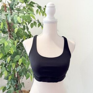 Lululemon Black Strappy Sports Bra